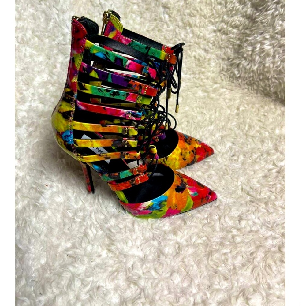 Steve Madden floral colorful Heeled Boots